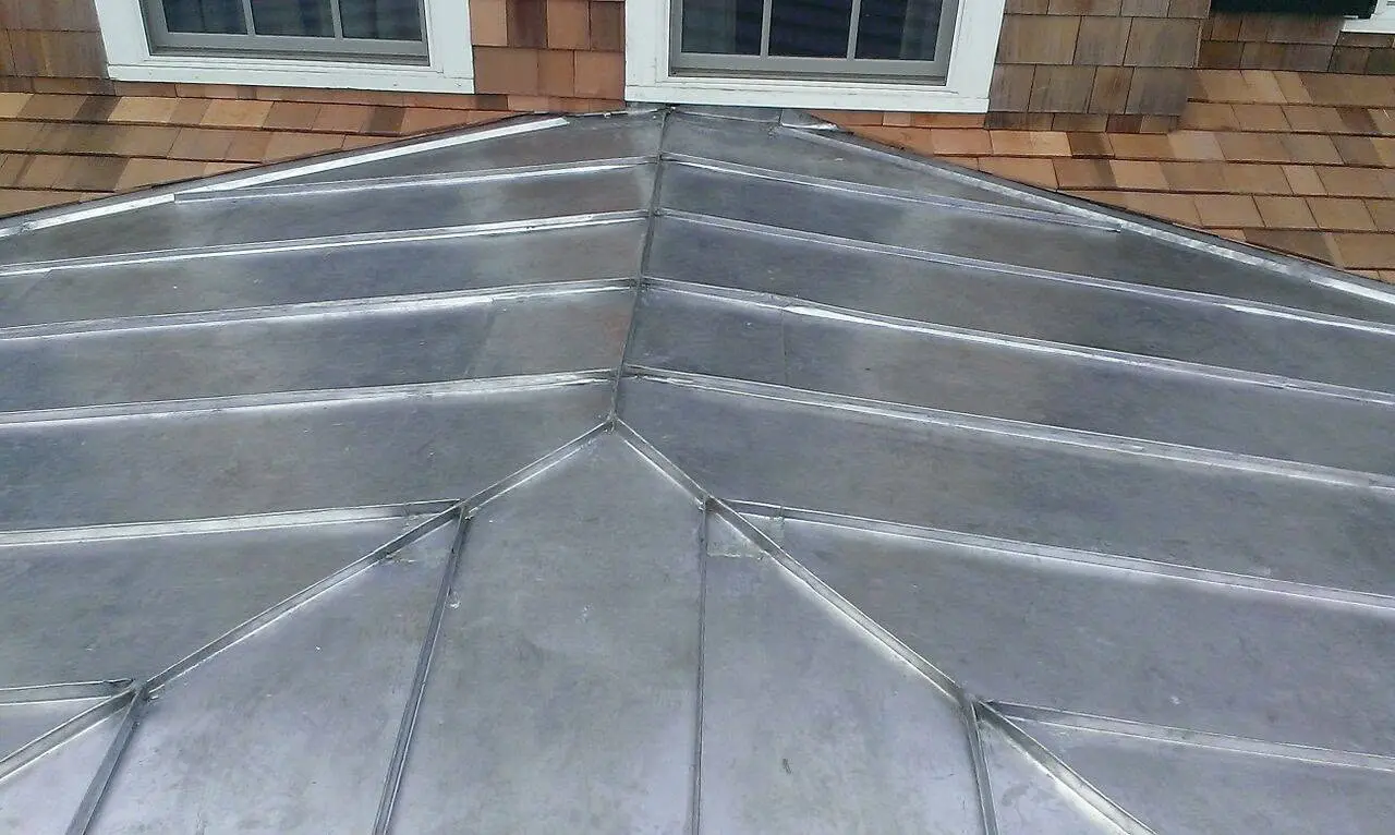 Custom metal roof installation