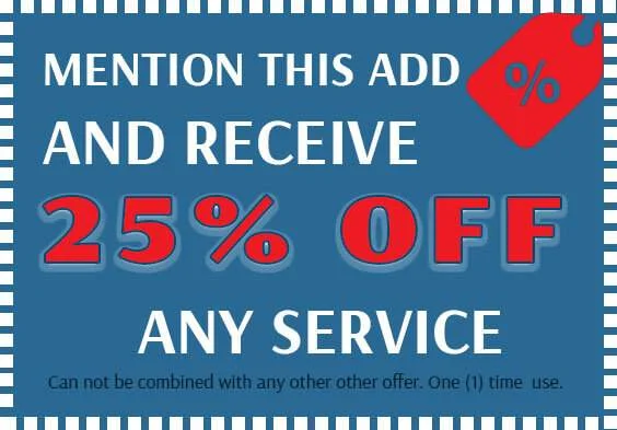 Mention This Add and Receive 25% OFF